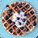 Blueberry Protein Waffles